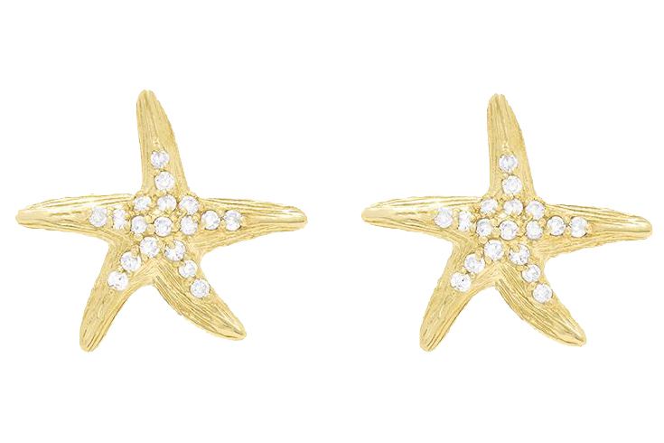 Starfish earrings by Ef Collection
