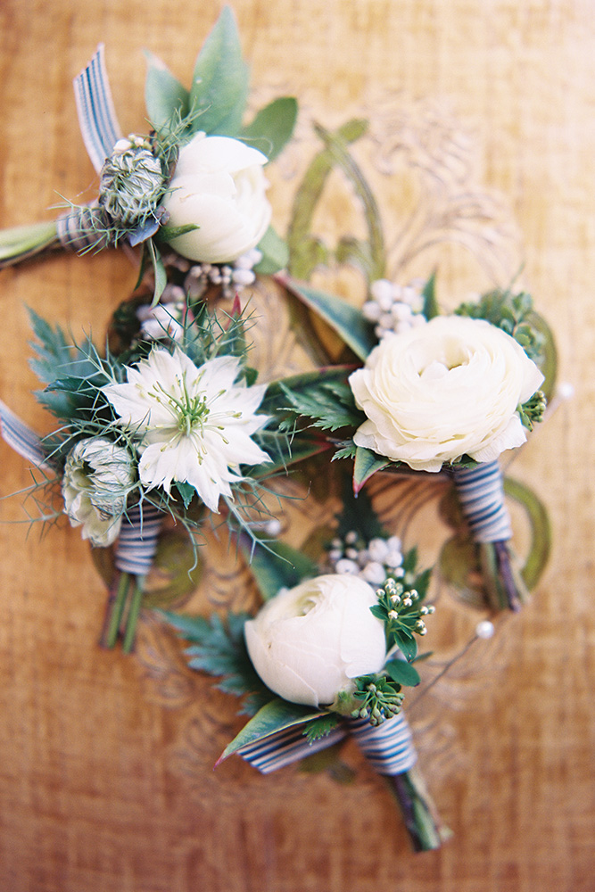 spring wedding boutonnieres