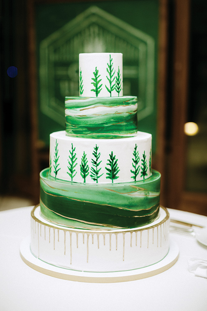 summer wedding cake