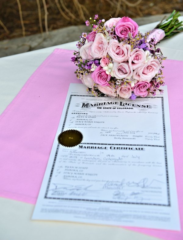 marriage license