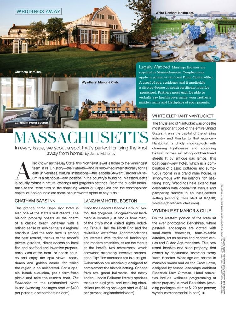 bridal guide january february issue massachusetts