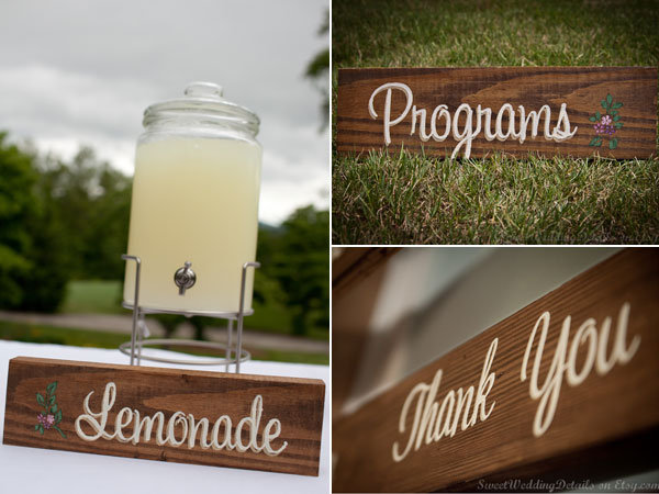 wedding sign