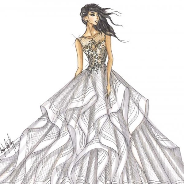 bridal market sketches